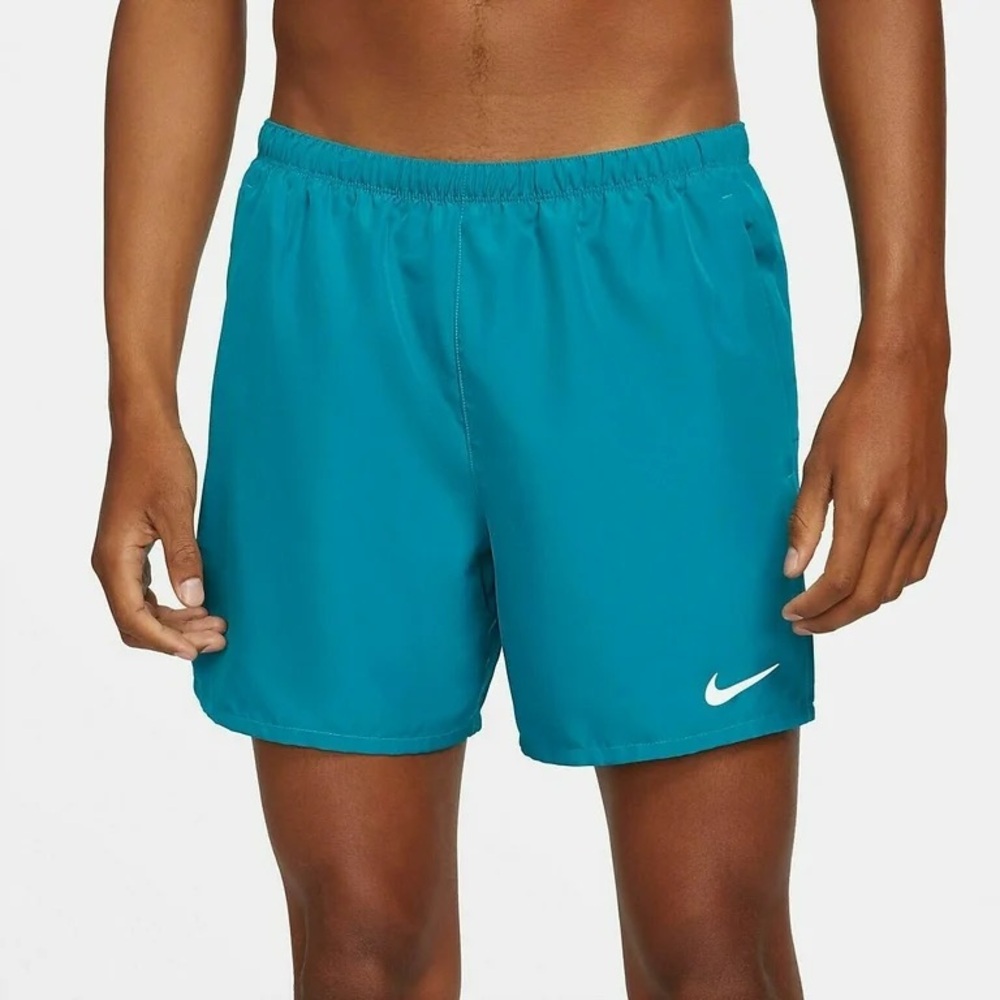 Nike Men's Challenger Brief-Lined 5" Running Shorts in Blue Azul-Size 2XL